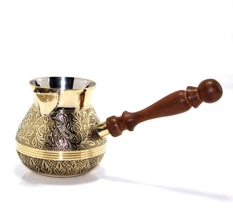 Pirinç Cezve 4'' inç Model 2 Şık Tasarımlı Fonksiyonel Ürün