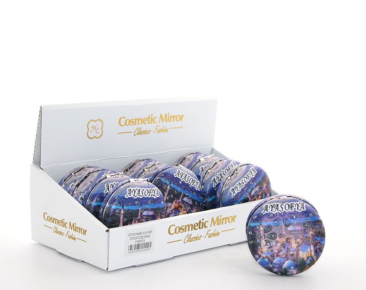 Taşlı İstanbul Tasarımı El Aynası Kalın Model 13 Şık Tasarımlı Fonksiyonel Ürün