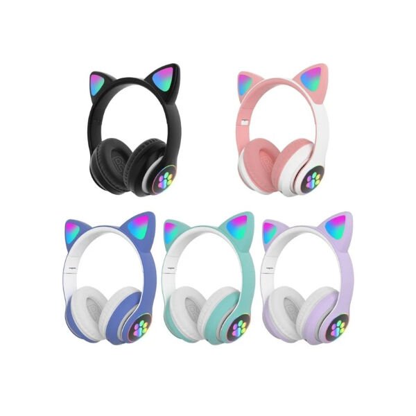 Kedi Figürlü Bluetooth Kulaklık Şık Tasarımlı Fonksiyonel Ürün