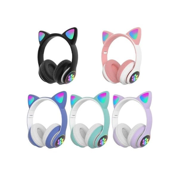 Kedi Figürlü Bluetooth Kulaklık Şık Tasarımlı Fonksiyonel Ürün