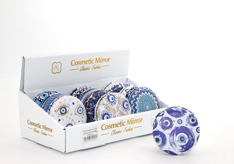 Taşlı İstanbul Tasarımı El Aynası Kalın Model 3 Şık Tasarımlı Fonksiyonel Ürün