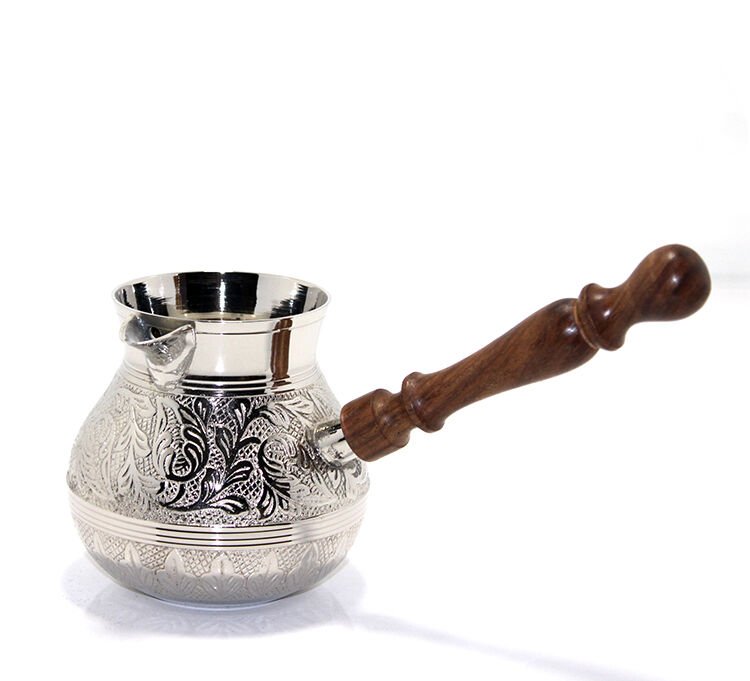 Pirinç Cezve 5'' inc Model 1 Şık Tasarımlı Fonksiyonel Ürün