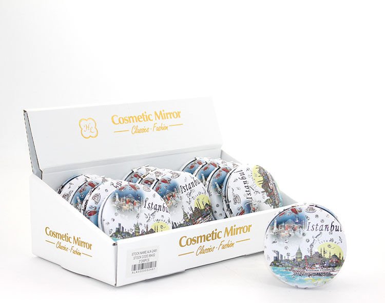 Taşlı İstanbul Tasarımı El Aynası Kalın Model 4 Şık Tasarımlı Fonksiyonel Ürün