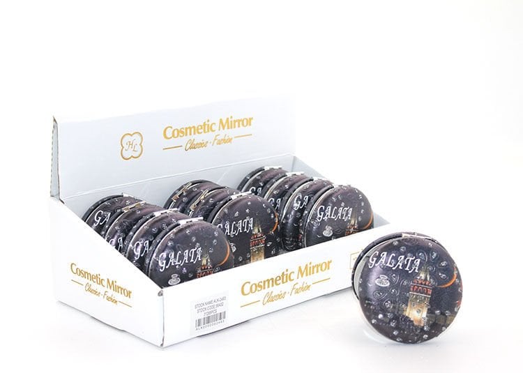 Taşlı İstanbul Tasarımı El Aynası Kalın Model 6 Şık Tasarımlı Fonksiyonel Ürün