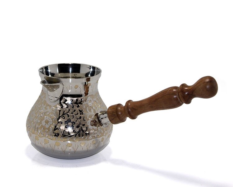 Pirinç Cezve 5'' inc Model 4 Şık Tasarımlı Fonksiyonel Ürün