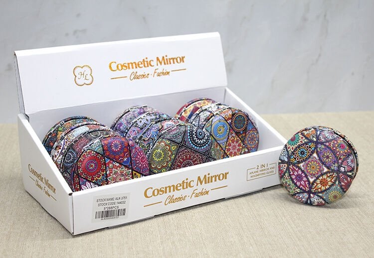 Taşlı Yuvarlak El Aynası Kalın Model 1 Şık Tasarımlı Fonksiyonel Ürün