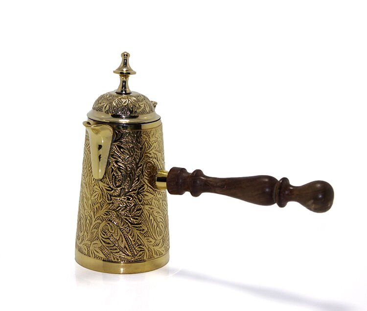 Pirinç Cezve 7.5'' inç Şık Tasarımlı Fonksiyonel Ürün