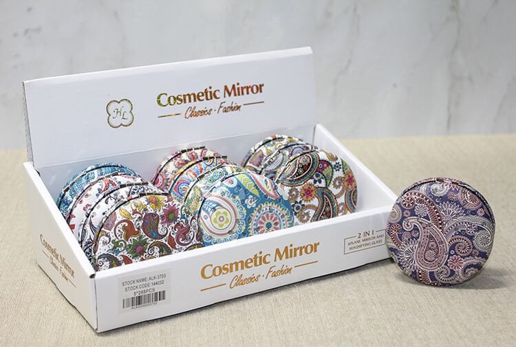 Taşlı Yuvarlak El Aynası Kalın Model 2 Şık Tasarımlı Fonksiyonel Ürün