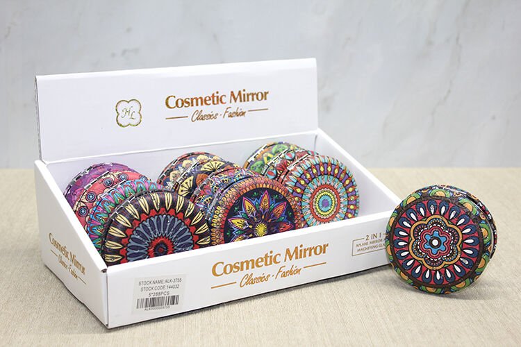 Taşlı Yuvarlak El Aynası Kalın Model 3 Şık Tasarımlı Fonksiyonel Ürün