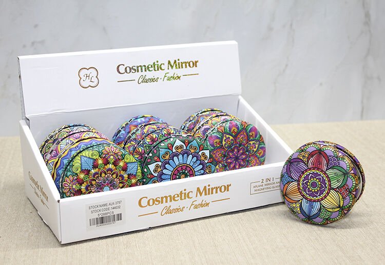 Taşlı Yuvarlak El Aynası Kalın Model 4 Şık Tasarımlı Fonksiyonel Ürün