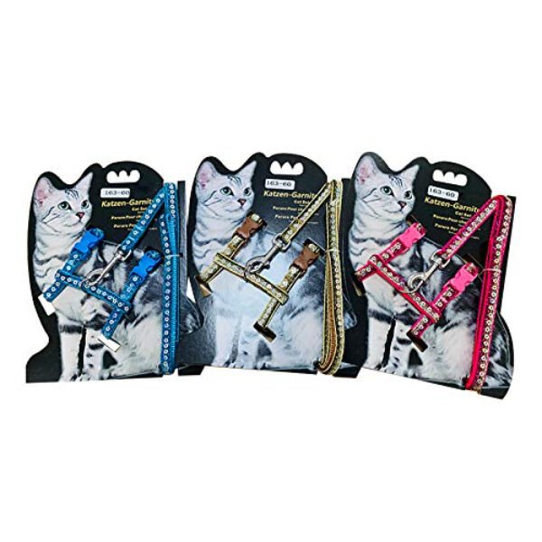 Parlak Kedi Gezdirme Göğüs Tasması Şık Tasarımlı Fonksiyonel Ürün