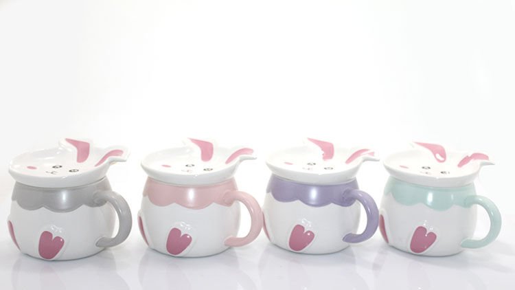 Tavşan Tasarımlı Porselen Kupa Bardak Şık Tasarımlı Fonksiyonel Ürün