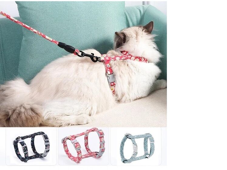 Kedi Gezdirme Göğüs Tasması Şık Tasarımlı Fonksiyonel Ürün