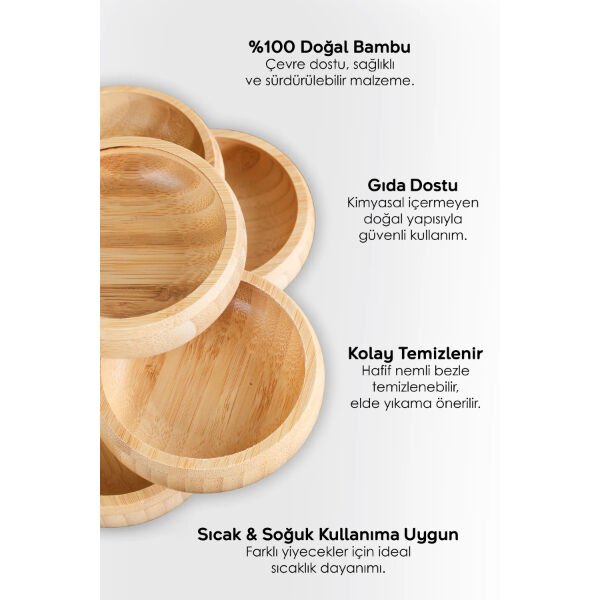 3'lü Çerezlik Seti Şık Tasarımlı Fonksiyonel Ürün