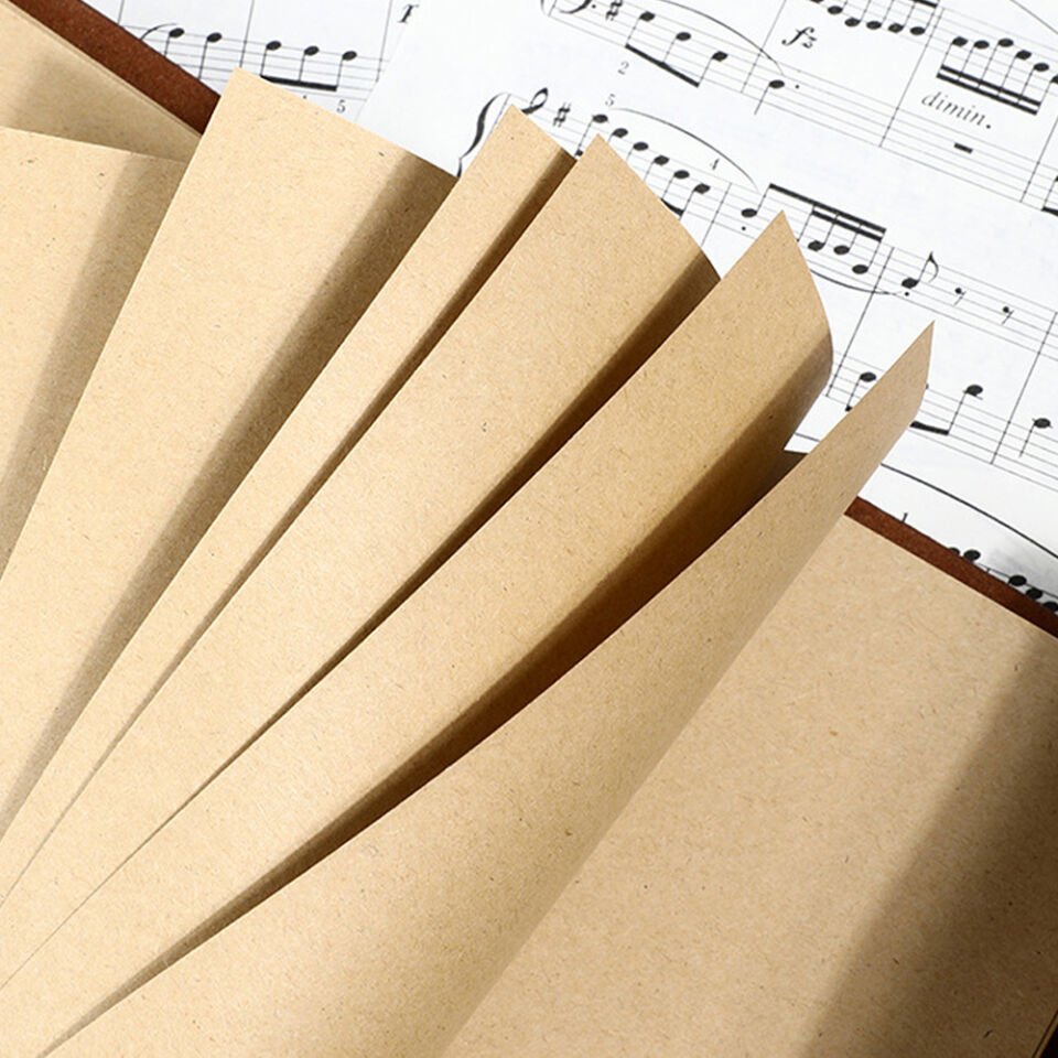 Deri Yaprak Desenli Defter Şık Tasarımlı Fonksiyonel Ürün