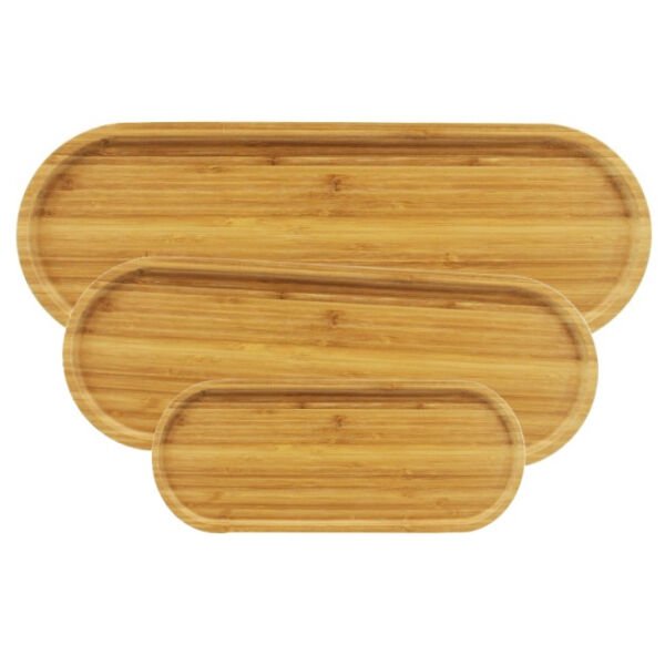 3'lü Oval Sunum Tabağı Seti Şık Tasarımlı Fonksiyonel Ürün