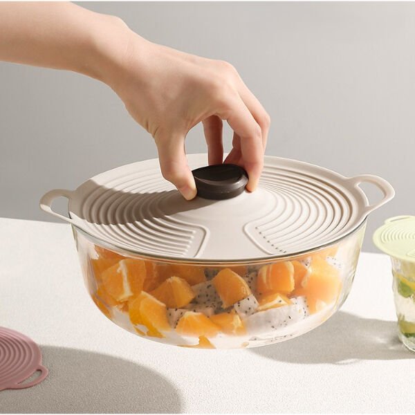 3'lü Vakumlu Silikon Kapak Seti Şık Tasarımlı Fonksiyonel Ürün