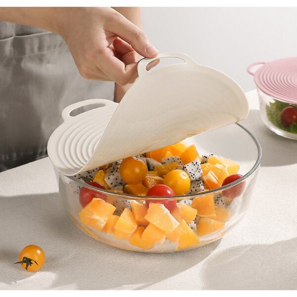 3'lü Vakumlu Silikon Kapak Seti Şık Tasarımlı Fonksiyonel Ürün