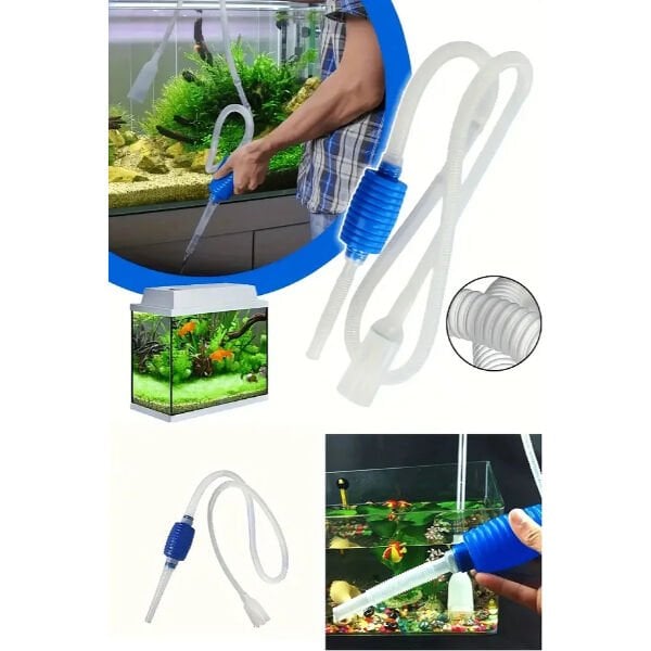 Akvaryum Dip Çekme Sifonu Şık Tasarımlı Fonksiyonel Ürün