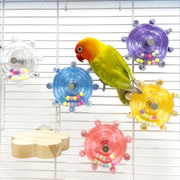 Çıngıraklı Kuş Kafesi İçin Çark Oyuncağı Şık Tasarımlı Fonksiyonel Ürün