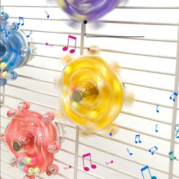 Çıngıraklı Kuş Kafesi İçin Çark Oyuncağı Şık Tasarımlı Fonksiyonel Ürün