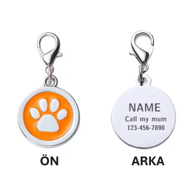 Evcil Hayvan Klipsli Tasma Künyesi Çok Fonksiyonel Ürün