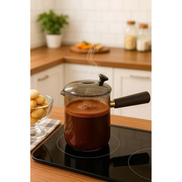 550 ml Akasya Cam Cezve Şık Tasarımlı Fonksiyonel Ürün