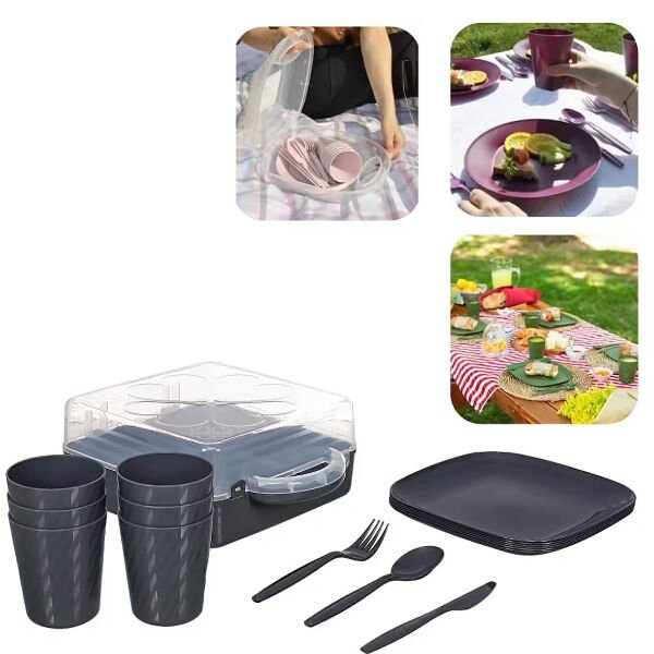 6 Kişilik Piknik Seti Şık Tasarımlı Fonksiyonel Ürün