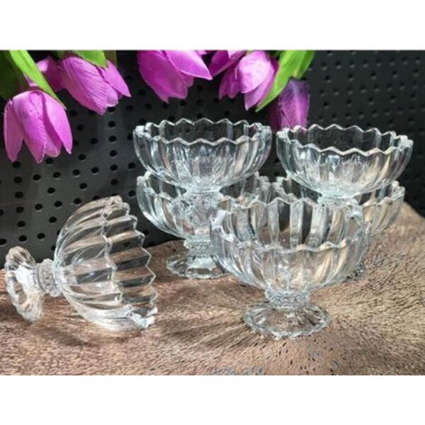 6'lı Kristal Çerezlik Seti Şık Tasarımlı Fonksiyonel Ürün