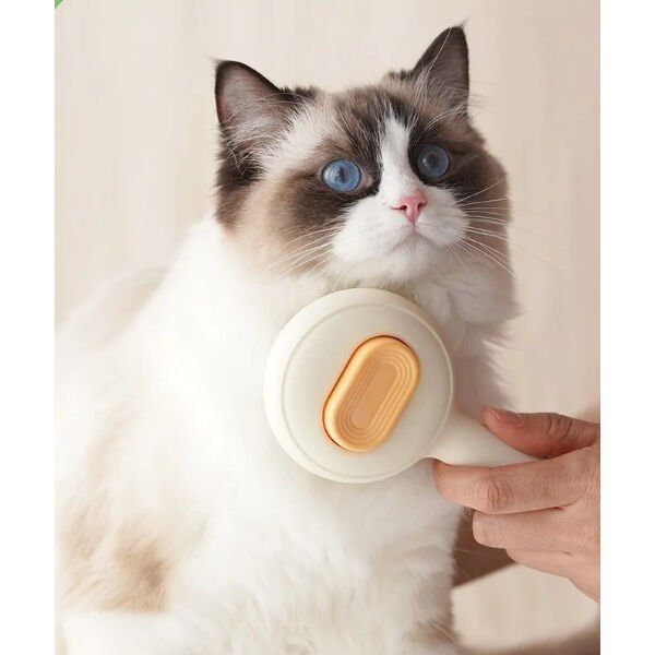 Evcil Hayvan Yuvarlak Basmalı Tarak Şık Tasarımlı Fonksiyonel Ürün