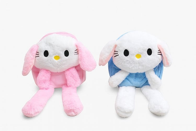 Işıklı Peluş Oynar Kulaklı My Melody ve Cinnamoroll Sırt Çantası Çok Fonksiyonel Ürün