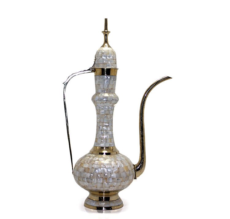 Pirinç Sedefli İbrik 55 Cm Şık Tasarımlı Fonksiyonel Ürün