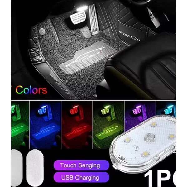 7 Renk Modlu Dokunmatik Sensörlü Mini Led Lamba Şık Tasarımlı Fonksiyonel Ürün