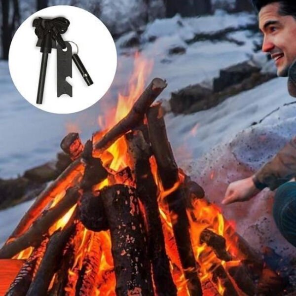 Acil Durum Magnezyum Çakmaktaşı Hayatta Kalma Kiti Çok Fonksiyonel Ürün