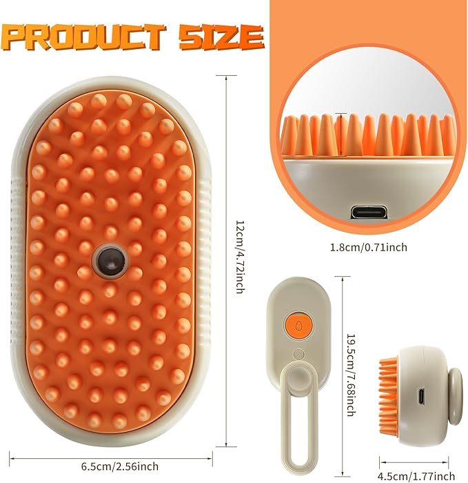 Kedi Köpek Buharlı Pet Tarağı Şık Tasarımlı Fonksiyonel Ürün