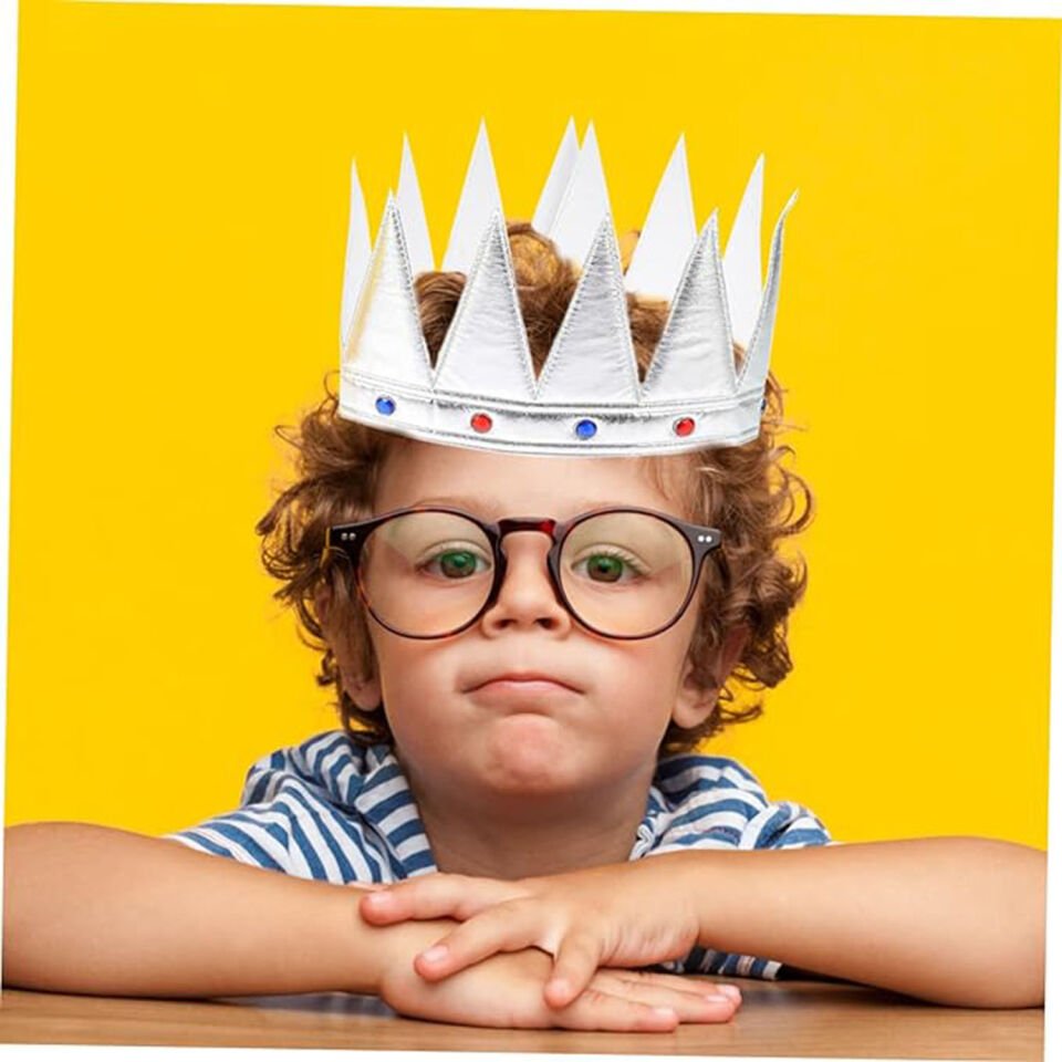 Yumuşak Gümüş Kral Tacı 55 cm Şık Tasarımlı Fonksiyonel Ürün