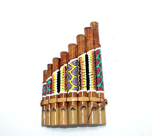 Bambu Batikli Pan Flüt Şık Tasarımlı Fonksiyonel Ürün