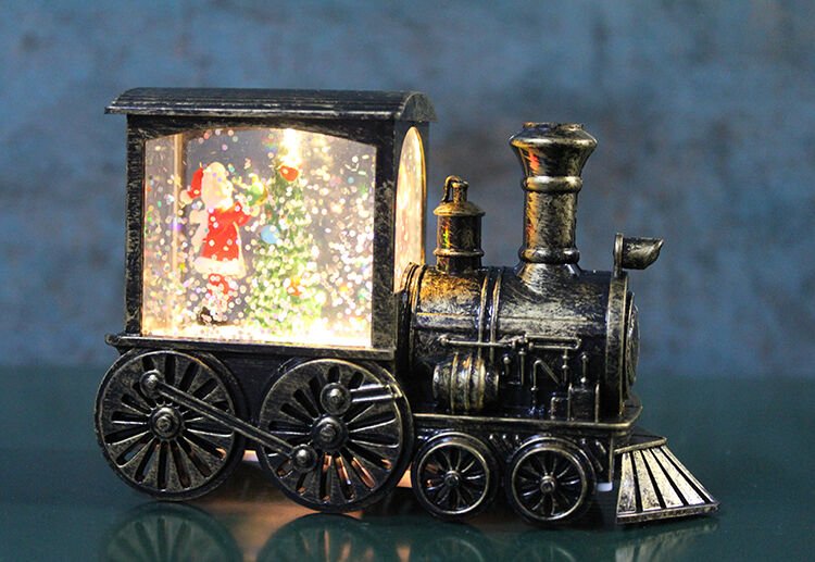 Trenli Yılbaşı Işıklı Kar Küresi Model 2 Şık Tasarımlı Fonksiyonel Ürün