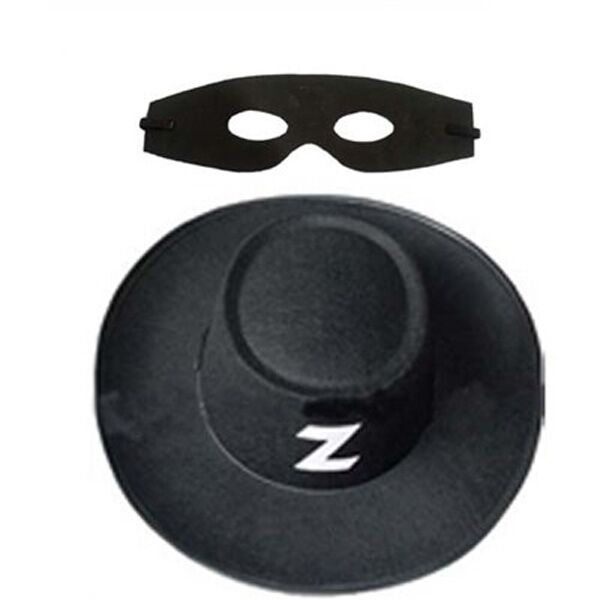 Zorro Şapka Maske Set Yetişkin Şık Tasarımlı Fonksiyonel Ürün