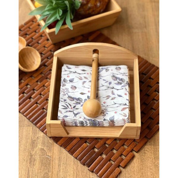 Ahşap Peçetelik Şık Tasarımlı Fonksiyonel Ürün