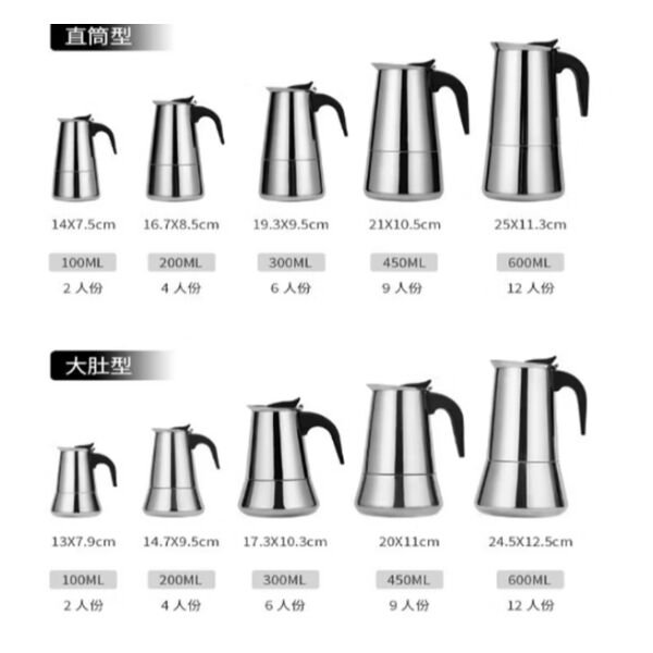 Espresso Maker (Moka Pot) 6 Fincan Çok Fonksiyonel Ürün