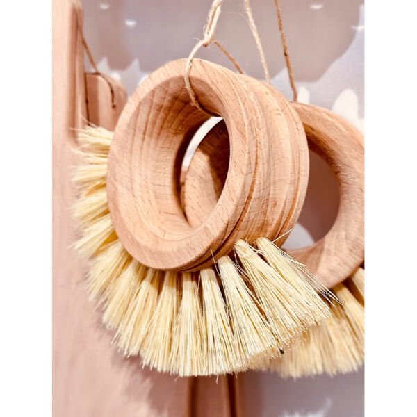 Ahşap Sebze Meyve Yıkama Fırçası Şık Tasarımlı Fonksiyonel Ürün