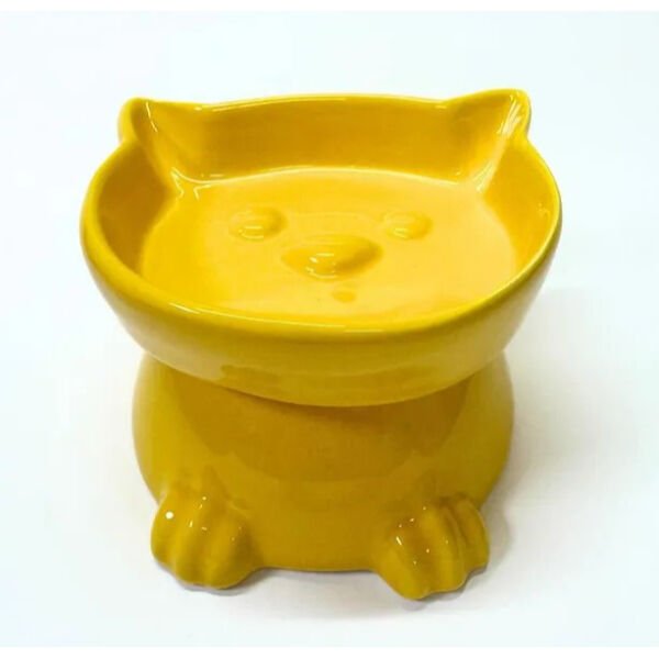 Ayaklı Kulaklı Seramik Mama Kabı Şık Tasarımlı Fonksiyonel Ürün