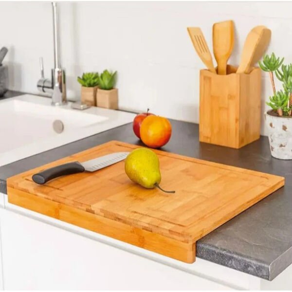 Ahşap Tezgah Üstü Kesme Tahtası Küçük Boy Şık Tasarımlı Fonksiyonel Ürün