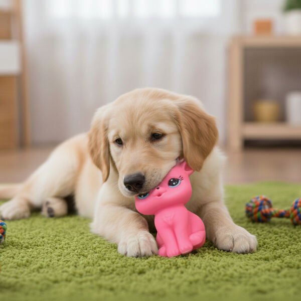 Evcil Hayvan Sesli Geyik Şeklinde Plastik Oyuncak Çok Fonksiyonel Ürün