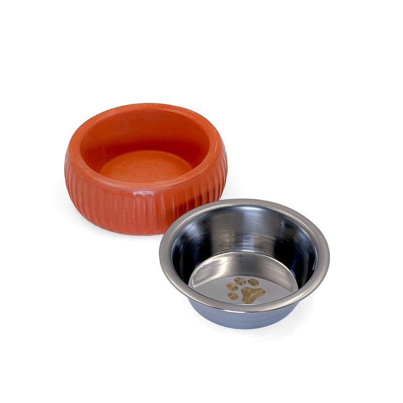 Mikopet Organik Seramik Mama Kabı Kiremit Şık Tasarımlı Fonksiyonel Ürün