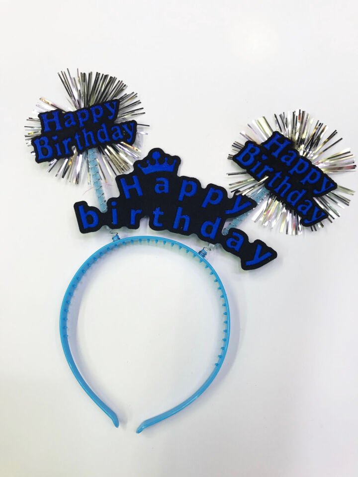 Happy Birthday Neon Renk Doğum Günü Tacı 12 Adet Şık Tasarımlı Fonksiyonel Ürün