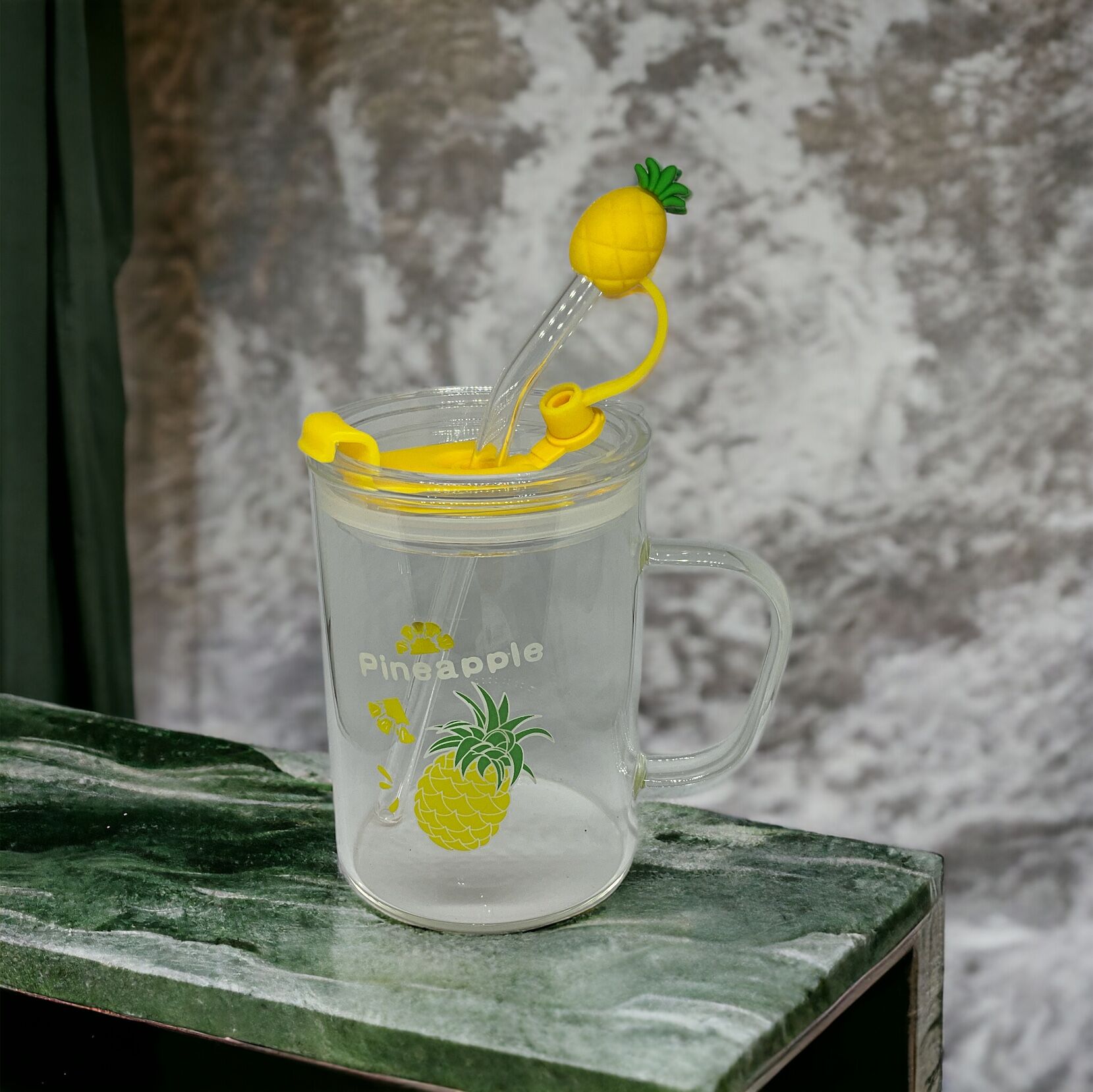 Ananas Tasarımlı Kupa Bardak Şık Tasarımlı Fonksiyonel Ürün