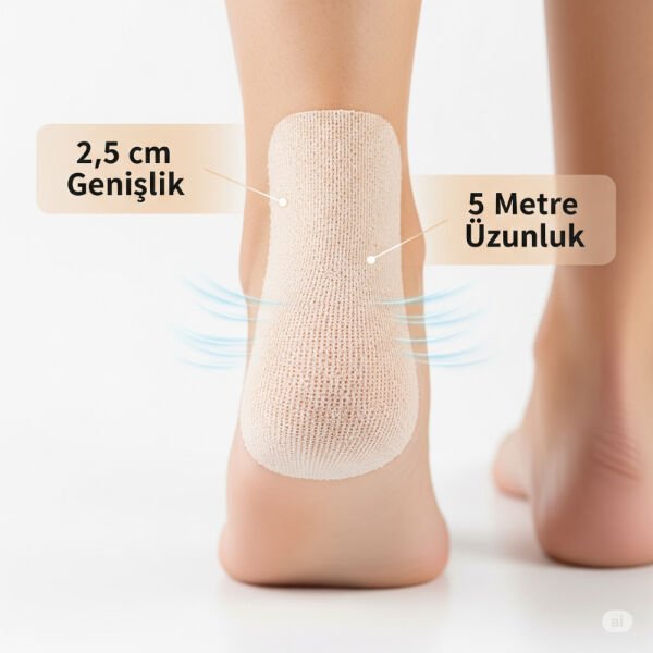 Ayakkabı Vurma Önleyici Rulo Bant 2.5 cm X 5 m Şık Tasarımlı Fonksiyonel Ürün