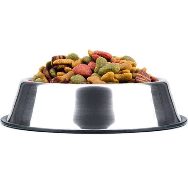 Paslanmaz Çelik Metal Mama Kabı 34 cm. Şık Tasarımlı Fonksiyonel Ürün